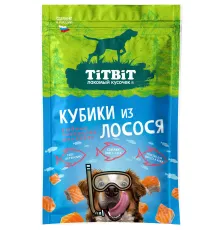 ТИТБИТ Кубики из лосося для собак, 80 г
