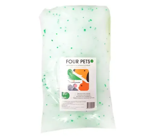 FOUR PETS силикагелевый наполнитель (без запаха) 12 л