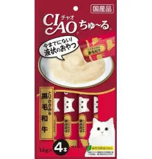 INABA CIAO Churu Куриное филе и говядина, 4 х 14 г (упаковка)