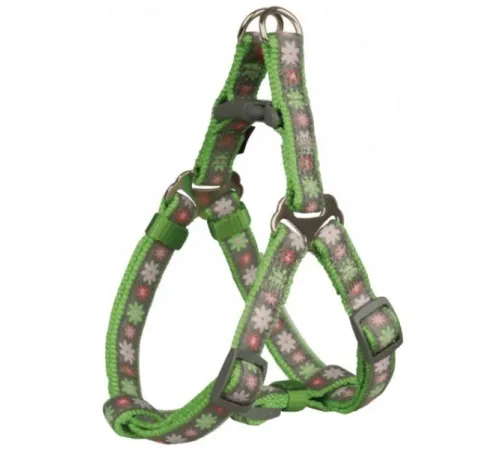 Trixie Шлея Modern Art Harness Blooms Green, XXS-XS