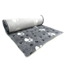 ProFleece Коврик меховой Большая Лапа 1х1,6 м, черный/белый
