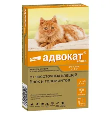 Elanco Адвокат для кошек до 4 кг, 1 пипетка