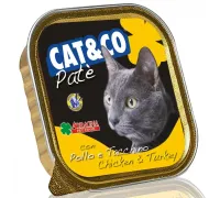 Adragna Cat&Co Паштет из курицы и индейки, 100 г