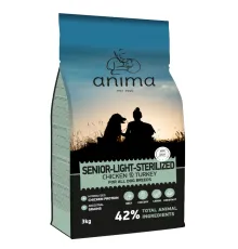 Anima Senior Light Sterilized All Breed (Курица, индейка), 14 кг