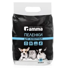 Gamma Пеленки для животных, 60х60 см, 30 шт/уп