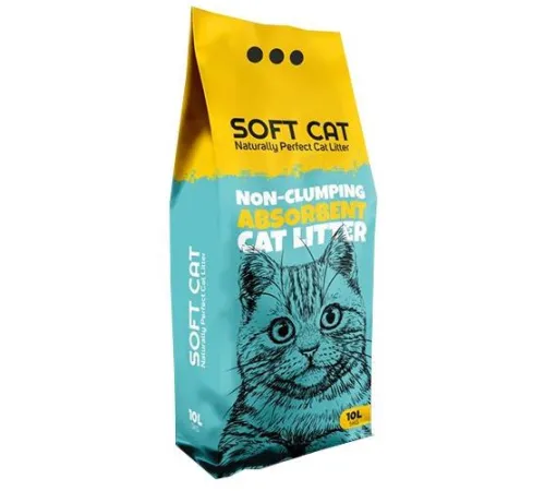 Soft Cat Наполнитель Non-Clumping Absorbent, 10 л (5 кг)