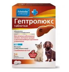 Pchelodar Гептролюкс таблетки для кошек и собак мелких пород, 24 таблетки