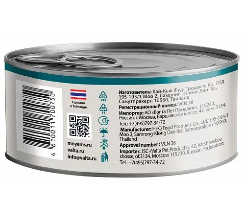 Мнямс Delicatesse Тунец с дорадо в нежном желе для кошек, 70 г