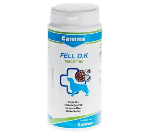 Canina Fell O.K. Tabletten для собак, 250 г