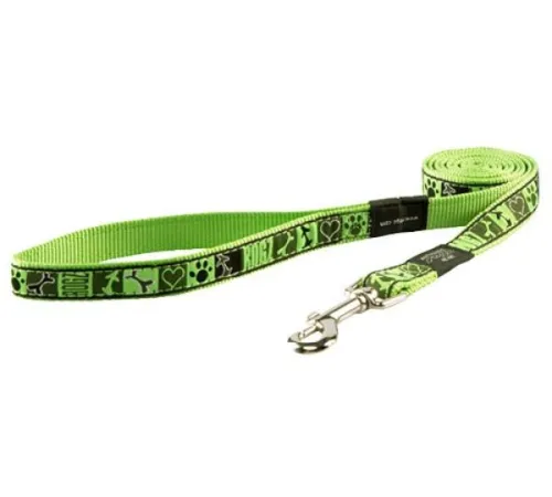 Удлиненный поводок Rogz Fancy Dress Lime Juice L 20 мм/1,8 м