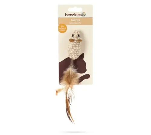 Beeztees Игрушка для кошек Мышь Matatabi, 12 см