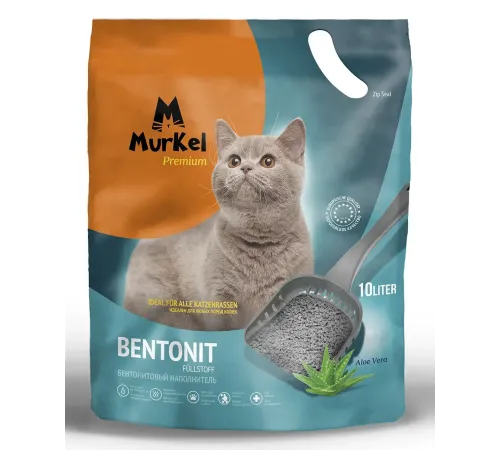 Murkel Наполнитель бентонитовый (Алоэ вера), 10 л/8 кг