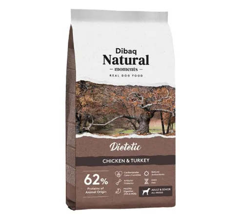 Dibaq Natural Moments Dietetic (Курица, индейка), 15 кг