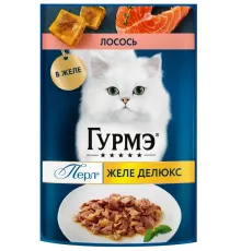 Гурмэ Перл Желе Делюкс с лососем в желе, 75 г