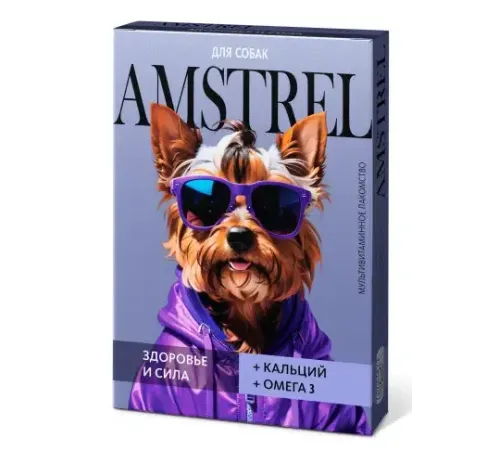 Amstrel Лакомство для собак Здоровье и сила, 90 таб