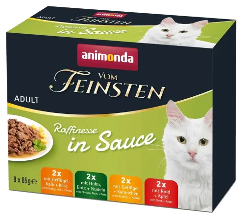 Vom Feinsten Adult Cat Mixpack Raffinesse в соусе, 85 г х 8 шт