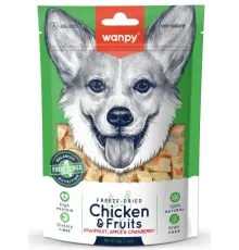 Wanpy Dog Сублимированное лакомство Курица и фрукты, 40 г