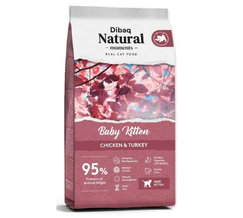 Dibaq Natural Moments Baby Kitten (Курица, индейка), 2 кг