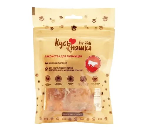 Кусьняшка Становая жила говяжья сушеная очищенная, 75 г