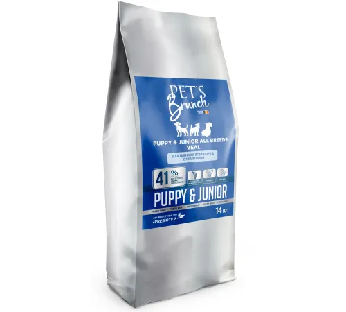 Pet's Brunch Puppy & Junior All Breeds (Телятина), 14 кг