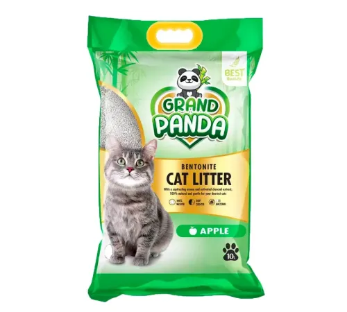 Grand Panda Бентонитовый наполнитель Яблоко, 10 л