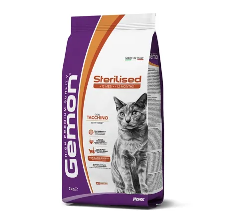 Gemon Cat Sterilised (Индейка), 2 кг