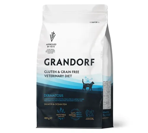 Grandorf Vet Cat Dermatosis (Лосось), 400 г