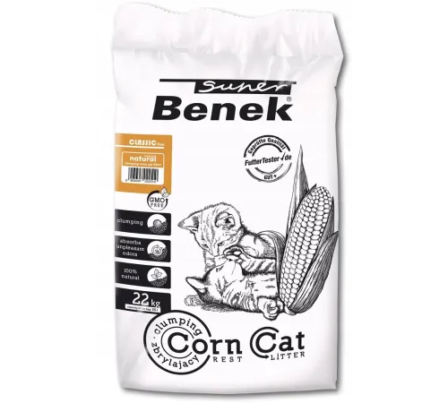 Super Benek Corn Cat кукурузный, 35 л