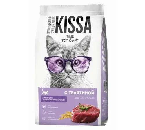 Kissa для cтерилизованных кошек (Телятина), 350 г