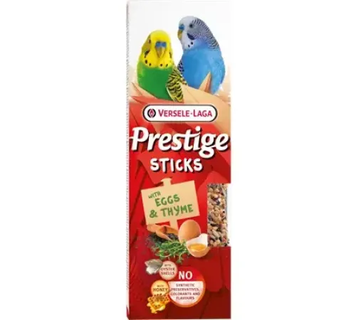 Versele-Laga Prestige Sticks Палочки для попугаев с яйцом и тимьяном, 60 г