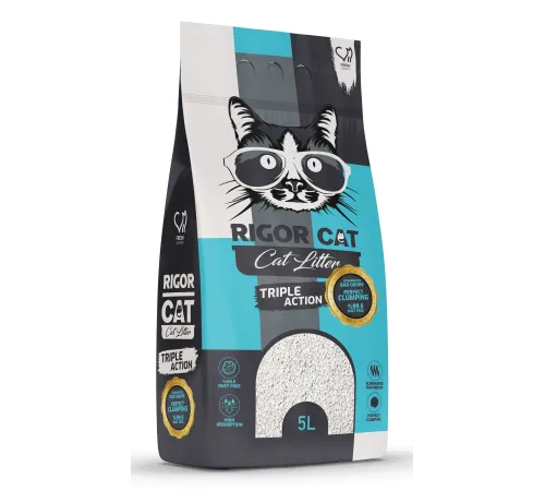 Rigor Cat Наполнитель бентонитовый Свежесть, 5 л