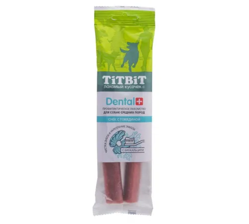 ТИТБИТ Снек с говядиной Dental+, 85 г