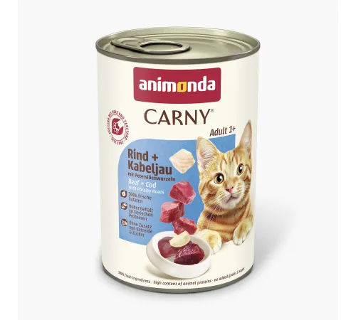 Carny Adult (с говядиной треской и петрушкой) 200 г