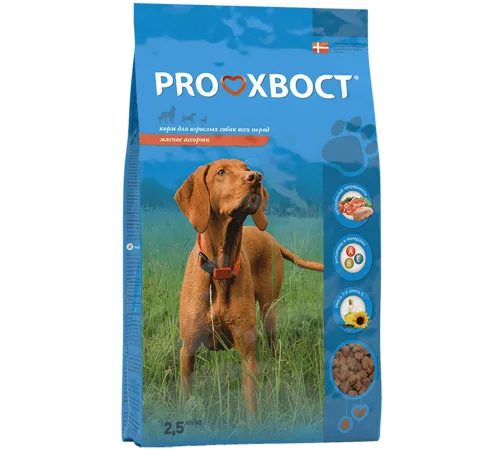 Proхвост для собак (Мясное ассорти), 2,5 кг