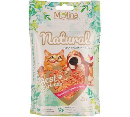 Molina Карпаччо из курицы и трески, 25 г