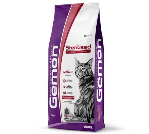 Gemon Cat Sterilized (Говядина), 2 кг