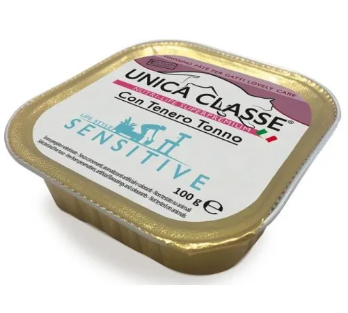 Unica Classe Sensitive Паштет с тунцом для кошек 100 г