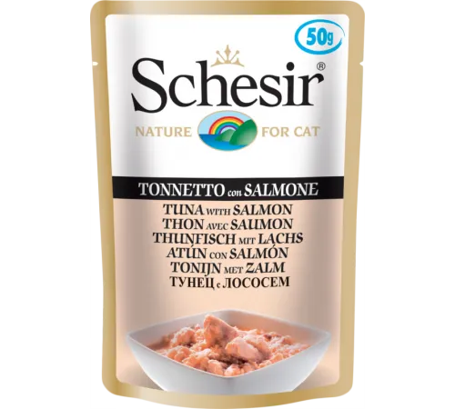 Schesir Tuna Salmon (Тунец, лосось) 50 г х 10 шт