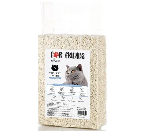 For Friends Наполнитель Tofu Natural, 6 л