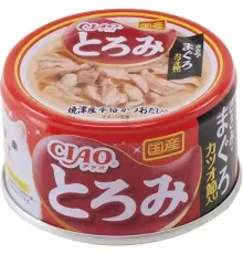 INABA CIAO Toromi Куриное филе с тунцом Магуро и кацуобуси, 80 г