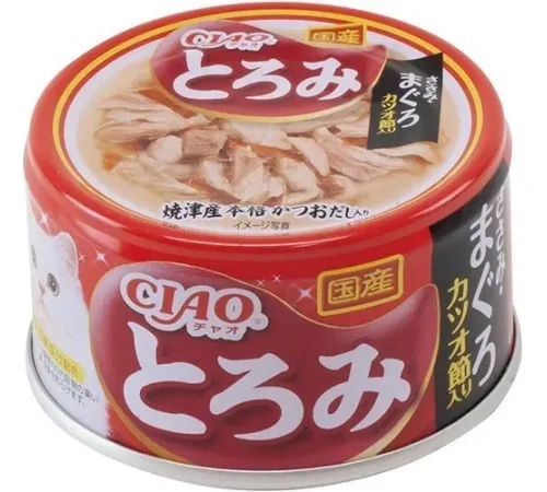 INABA CIAO Toromi Куриное филе с тунцом Магуро и кацуобуси, 80 г