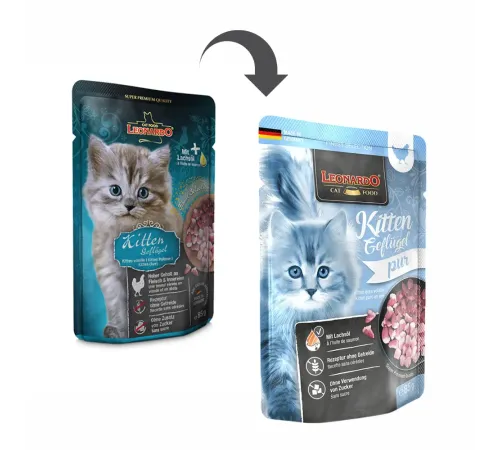 Leonardo Kitten Poultry (птица) 85 г