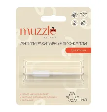 Muzzle Антипаразитарные био-капли для кошек, 1 мл