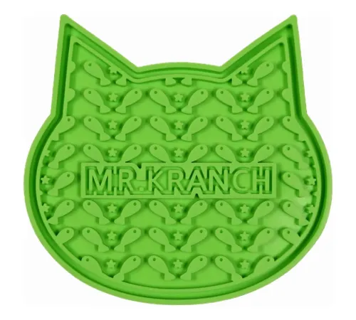 Mr.Kranch Лизательный коврик для медленного поедания 12х12 см, зеленый