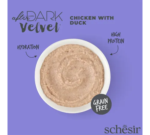 Schesir After Dark Velvet Mousse (Курица, утка), 80 г