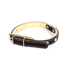 Collar двойной с украшением Black 14 мм, 27-35 см