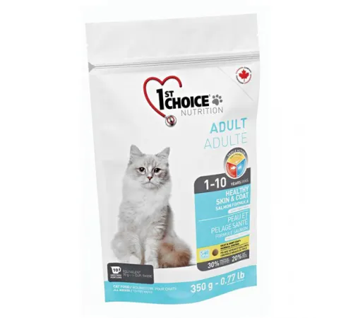 1st CHOICE cat Healthy Skin & Coat Adult (Лосось) 350 г