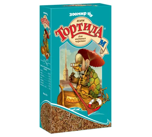 Зоомир Тортила-М Корм для водяных черепах, 50 г