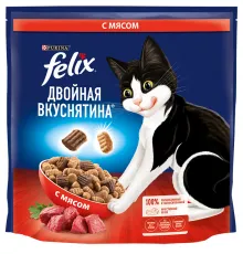 Felix Двойная вкуснятина для кошек (Мясо) 300 г