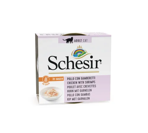Schesir Chicken Shrimps (Курица и креветки в соусе), 70 г